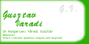 gusztav varadi business card